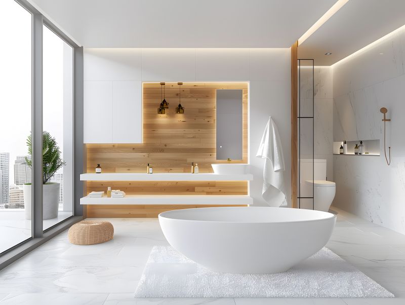 Spa-Style Bathtub with Features